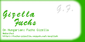 gizella fuchs business card